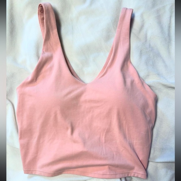 Tops - pink aligned crop top